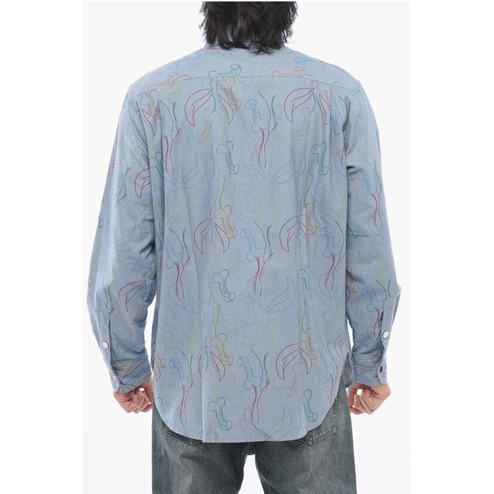 Viktor & Rolf Printed Twill Cotton Shirt with Breast-pocket