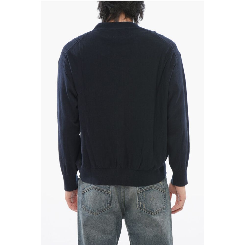 Viktor & Rolf Cotton Blend Cable Knit Cardigan