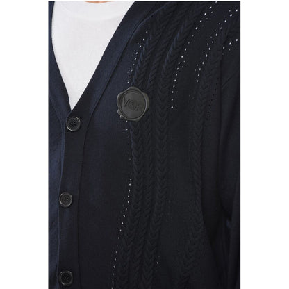 Viktor & Rolf Cotton Blend Cable Knit Cardigan