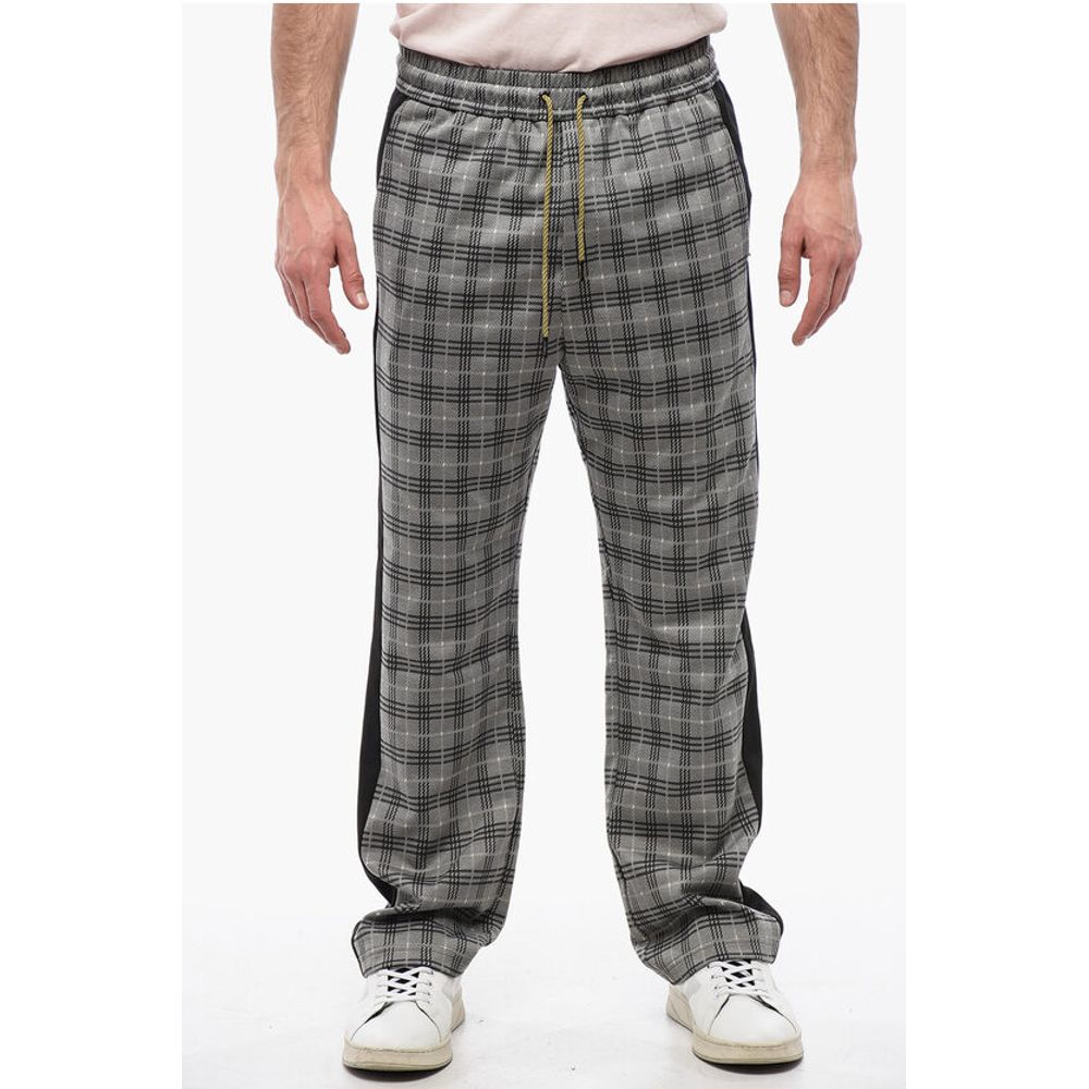 Viktor & Rolf District Check Pants with Side Contrasting Bands