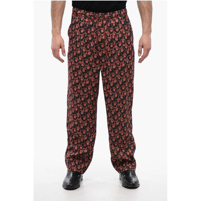 Viktor & Rolf Floral Patterned Pajama Pants with Drawstring