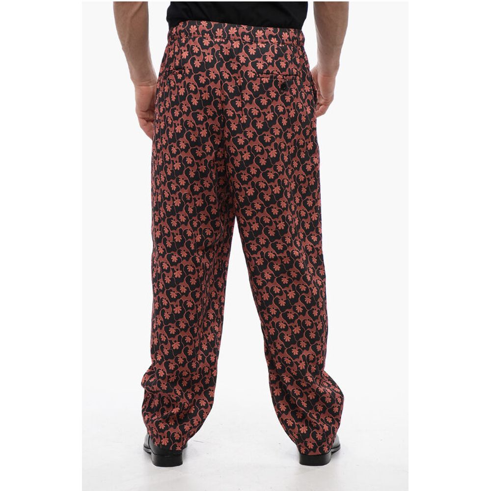 Viktor & Rolf Floral Patterned Pajama Pants with Drawstring