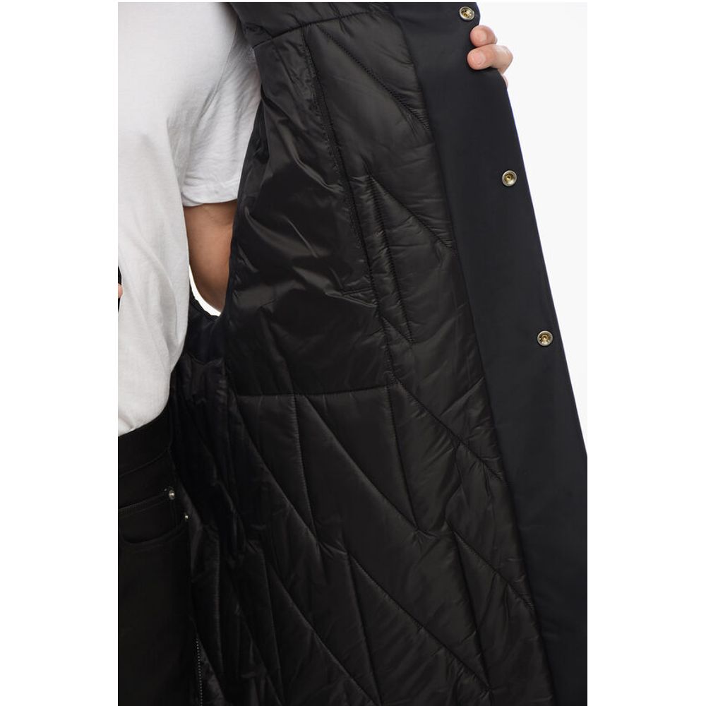Rick Owens LUXOR Padded Long Vest with Hood