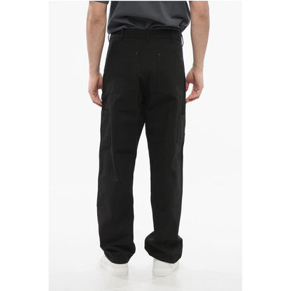 Moncler Cotton Pants with Embroidered Logo