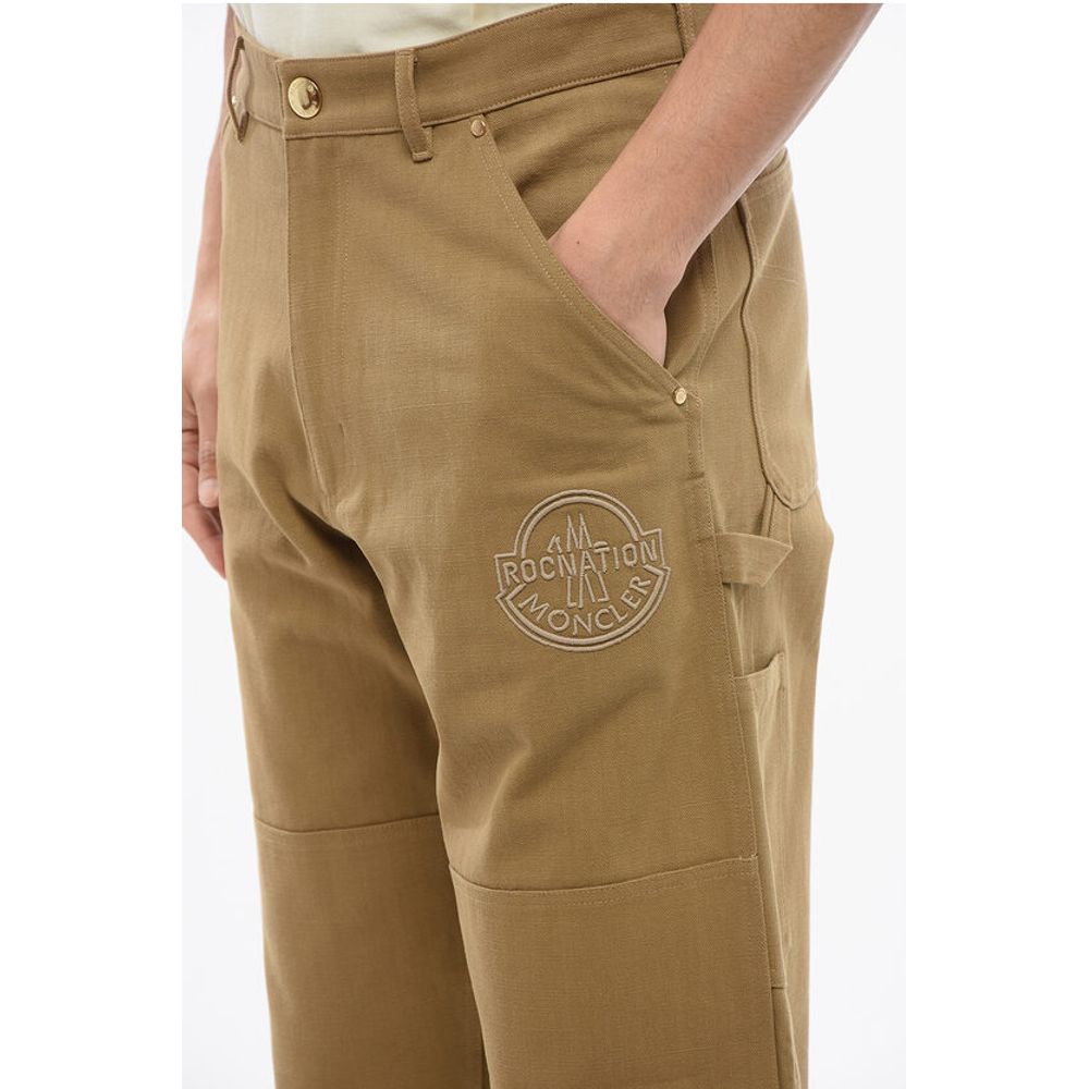 Moncler ROC NATION BY JAY-Z Cotton Pants with Embroidered Logo