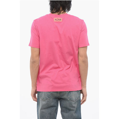 Acne Studios Cotton Crew-Neck T-shirt with Contrast Print