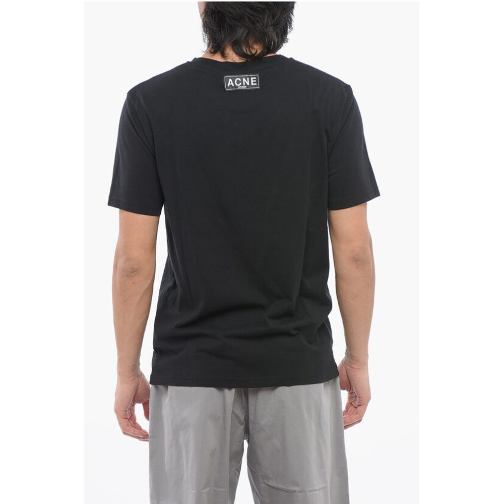 Acne Studios Cotton Crew-Neck T-shirt with Contrast Print