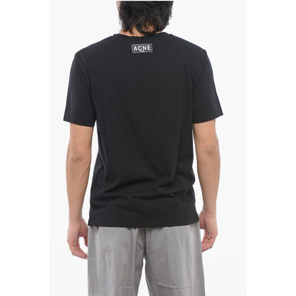 Acne Studios Cotton Crew-Neck T-shirt with Contrast Print