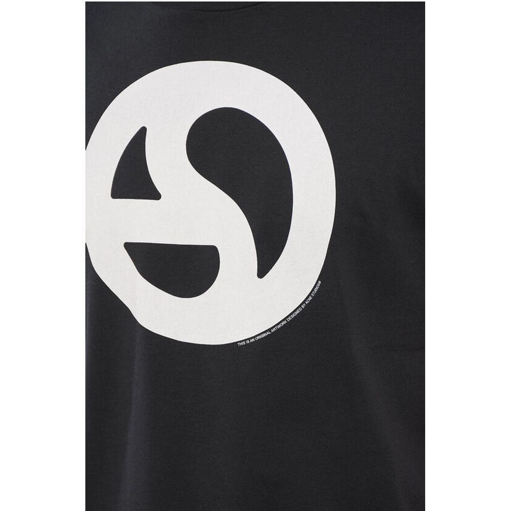 Acne Studios Cotton Crew-Neck T-shirt with Contrast Print