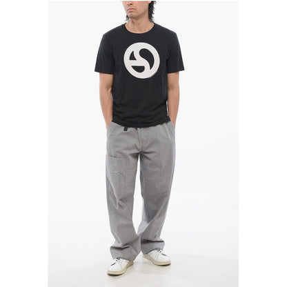 Acne Studios Cotton Crew-Neck T-shirt with Contrast Print