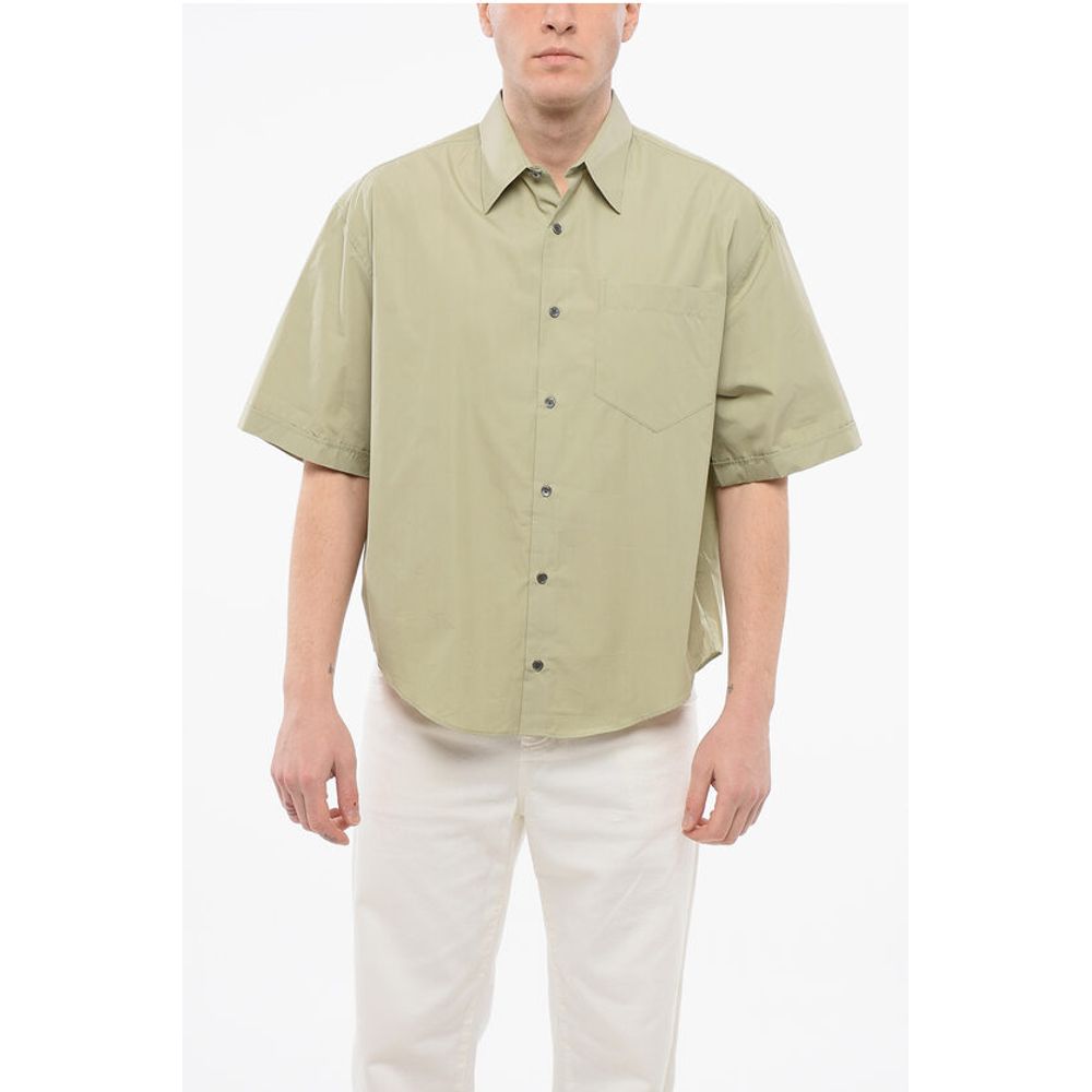 Ami Alexandre Mattiussi Short-sleeved Popeline Shirt with Breast-pocket