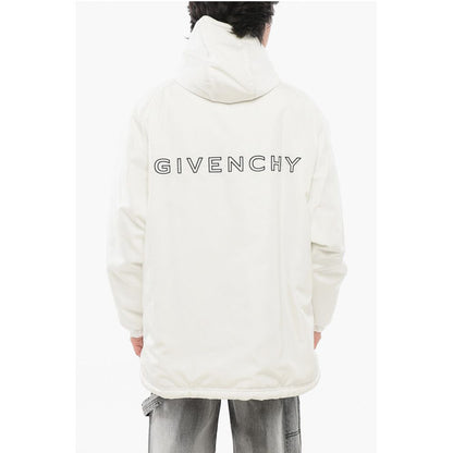 Givenchy Zip-up Padded Parka Jacket with Embroidered Logo