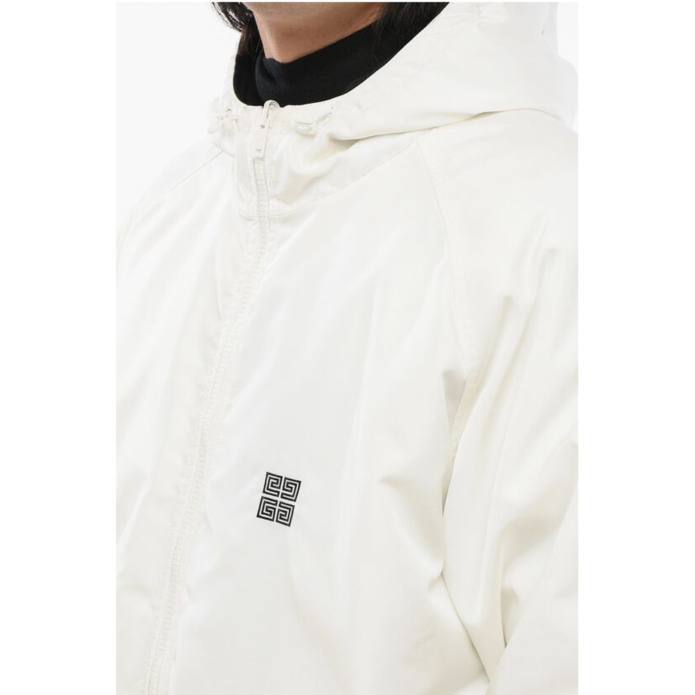 Givenchy Zip-up Padded Parka Jacket with Embroidered Logo