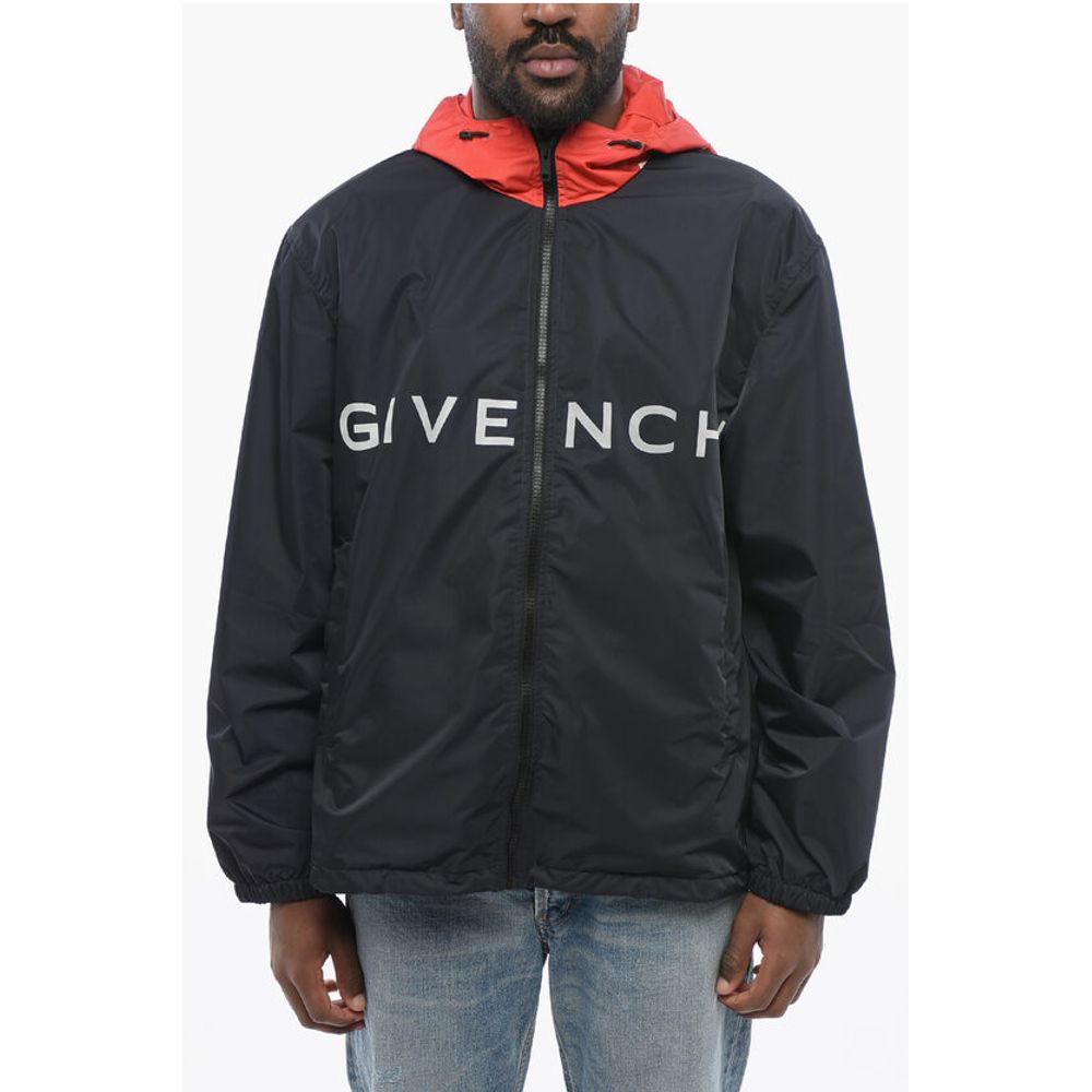 Givenchy Nylon STARS Windbreaker with Printed Logo
