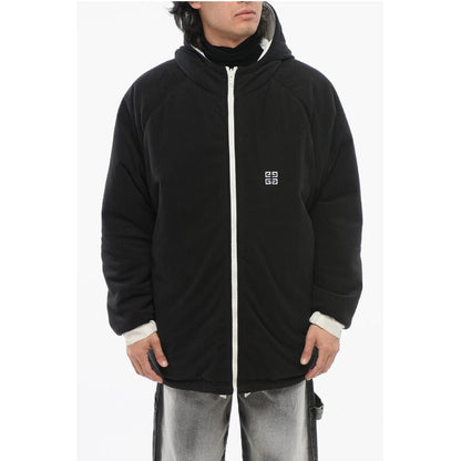 Givenchy Zip-up Padded Parka Jacket with Embroidered Logo