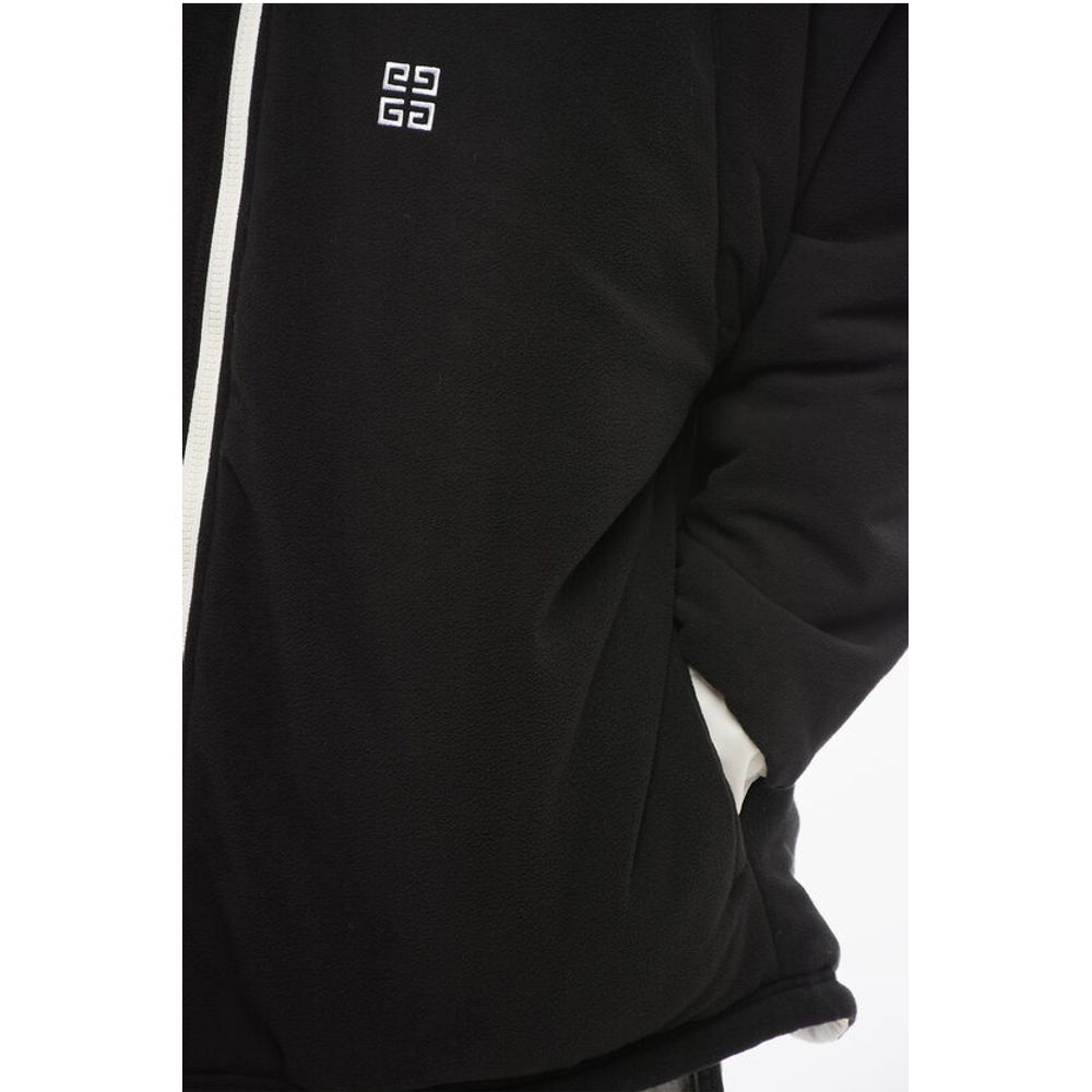 Givenchy Zip-up Padded Parka Jacket with Embroidered Logo