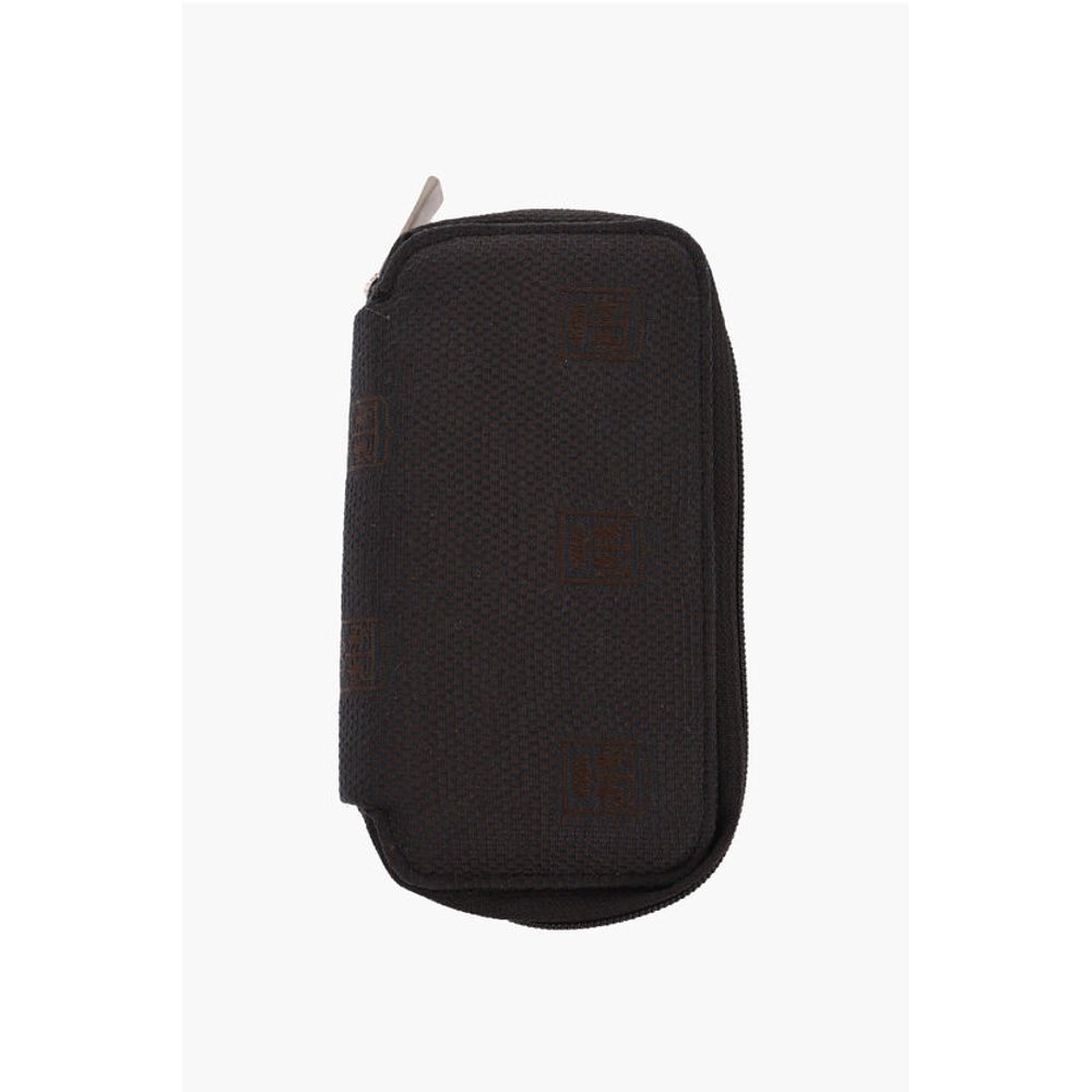Corneliani Monogram Fabric Key Case