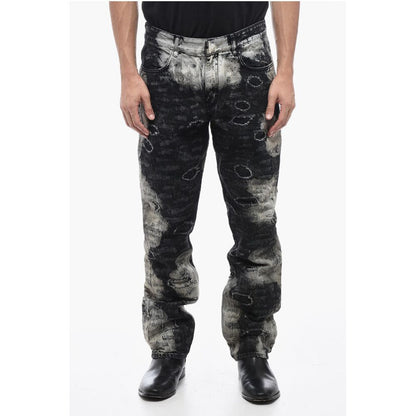 Givenchy Distressed Cotton Half-coated Lived-in Denims 17cm