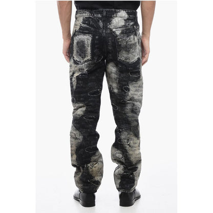 Givenchy Distressed Cotton Half-coated Lived-in Denims 17cm