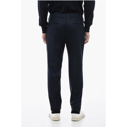 Berwich Virgin Wool Pants with Check Motif