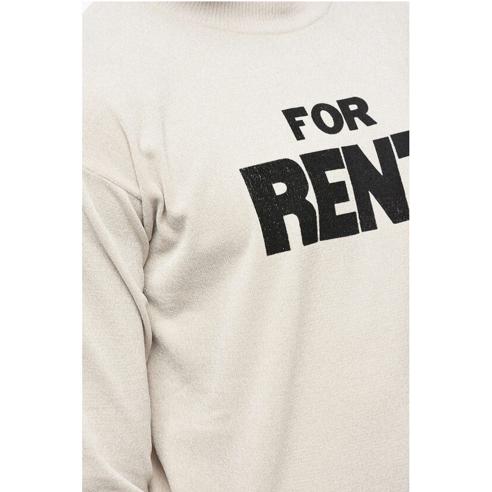 ERL Chenille Crew-neck Sweater with Ribbed Edge