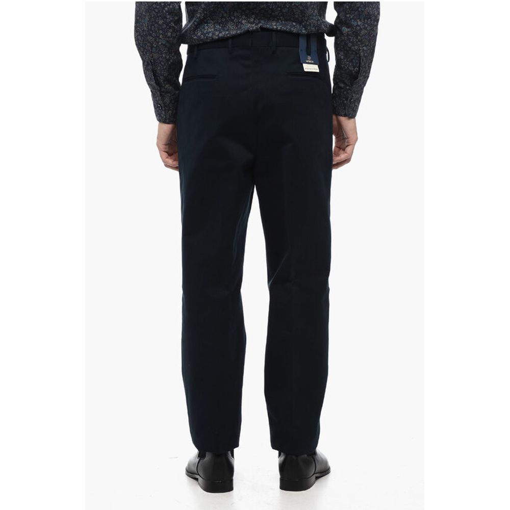 Santaniello Cotton CLARK Double Pleat Pants