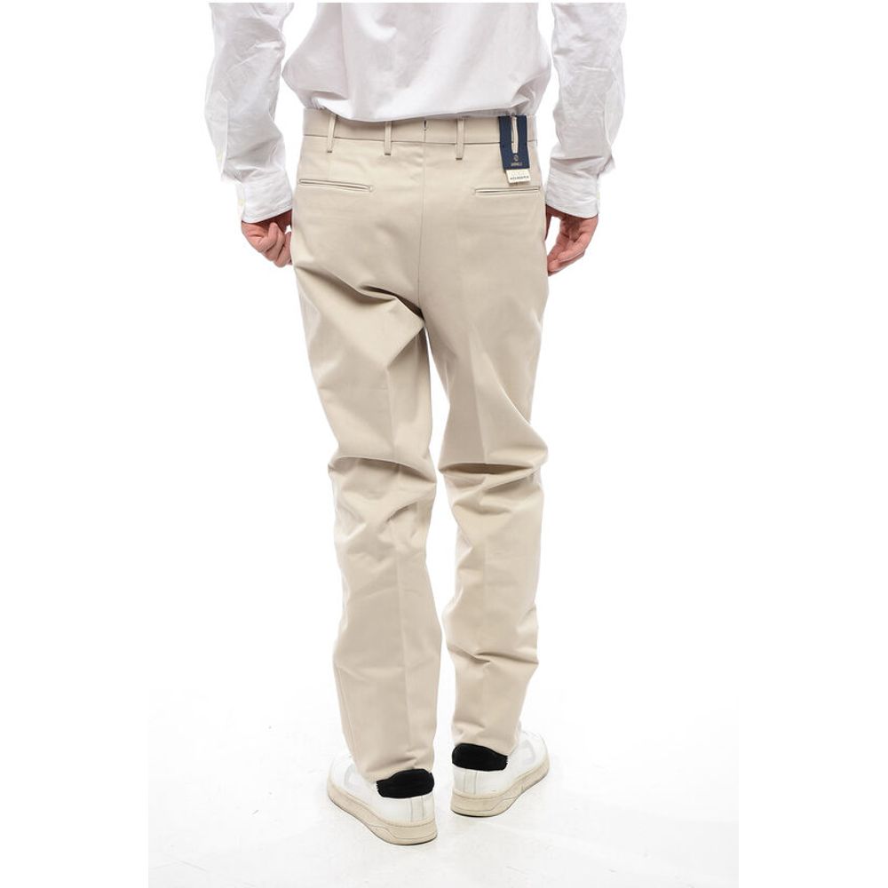 Santaniello Cotton CLARK Double Pleat Pants