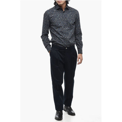 Santaniello Cotton CLARK Double Pleat Pants
