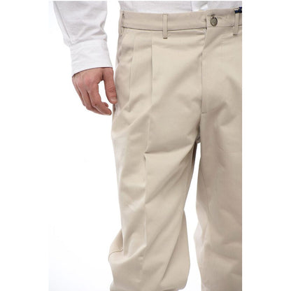 Santaniello Cotton CLARK Double Pleat Pants