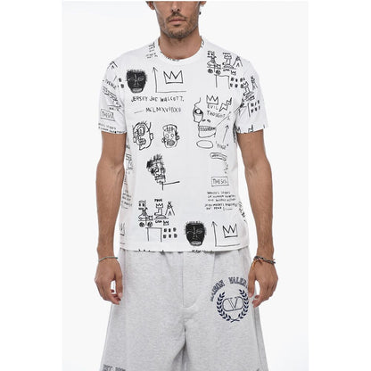 Junya Watanabe Crewneck T-Shirt with Basquiat Print