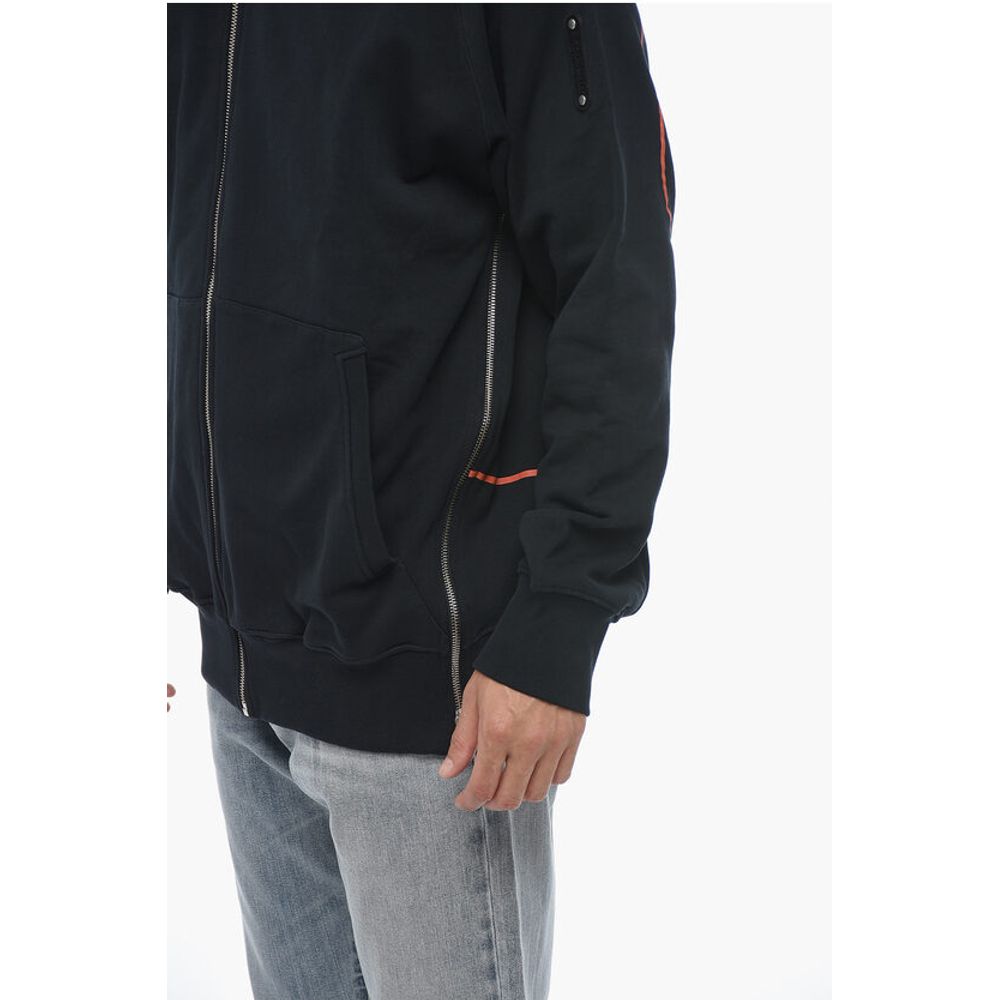 A Cold Wall Logo print Brushed Cotton Zipped Hoodie