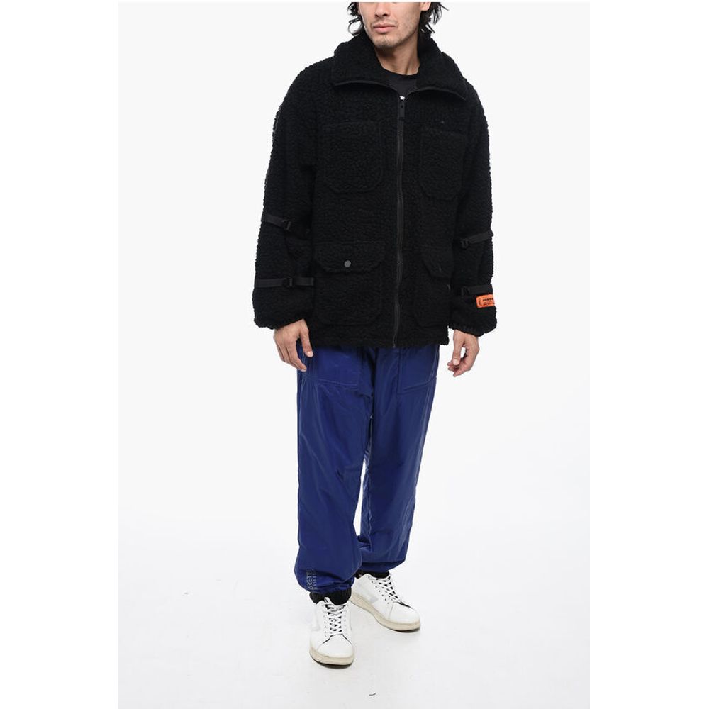 Heron Preston Logoed POLAR FLEECE Jacket with Buckle Detailing