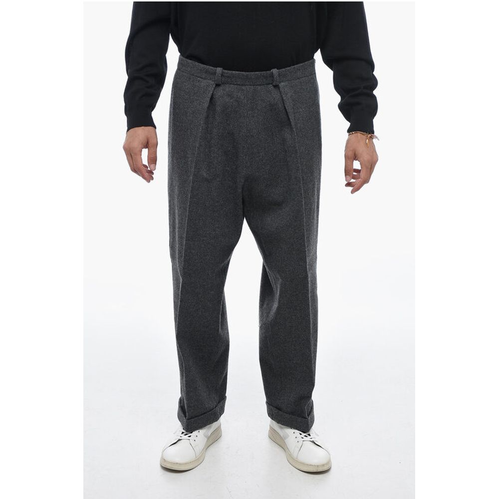 Maison Margiela MM10 Single-pleated Wool Blend Chinos Pants