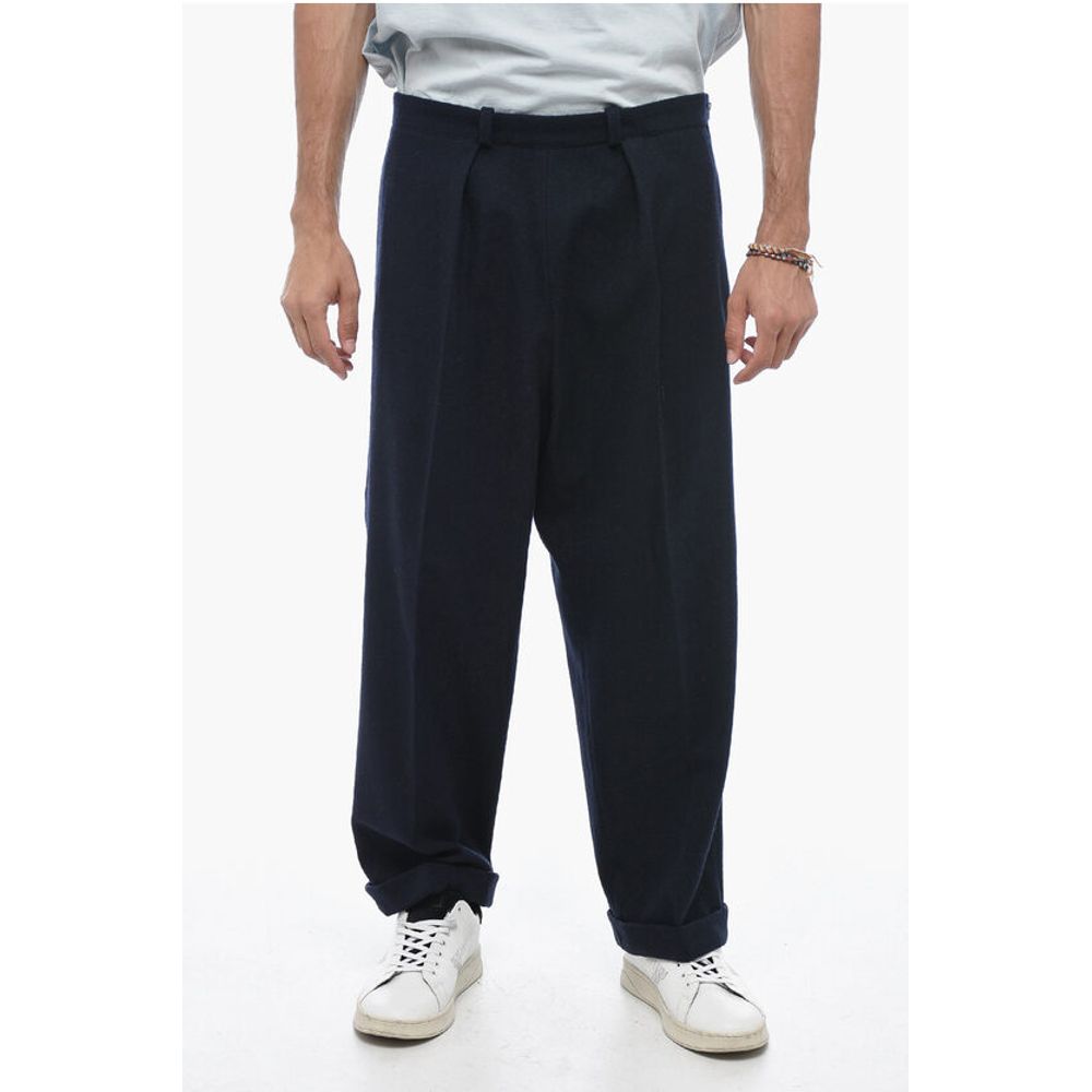 Maison Margiela MM10 Single-pleated Wool Blend Chinos Pants