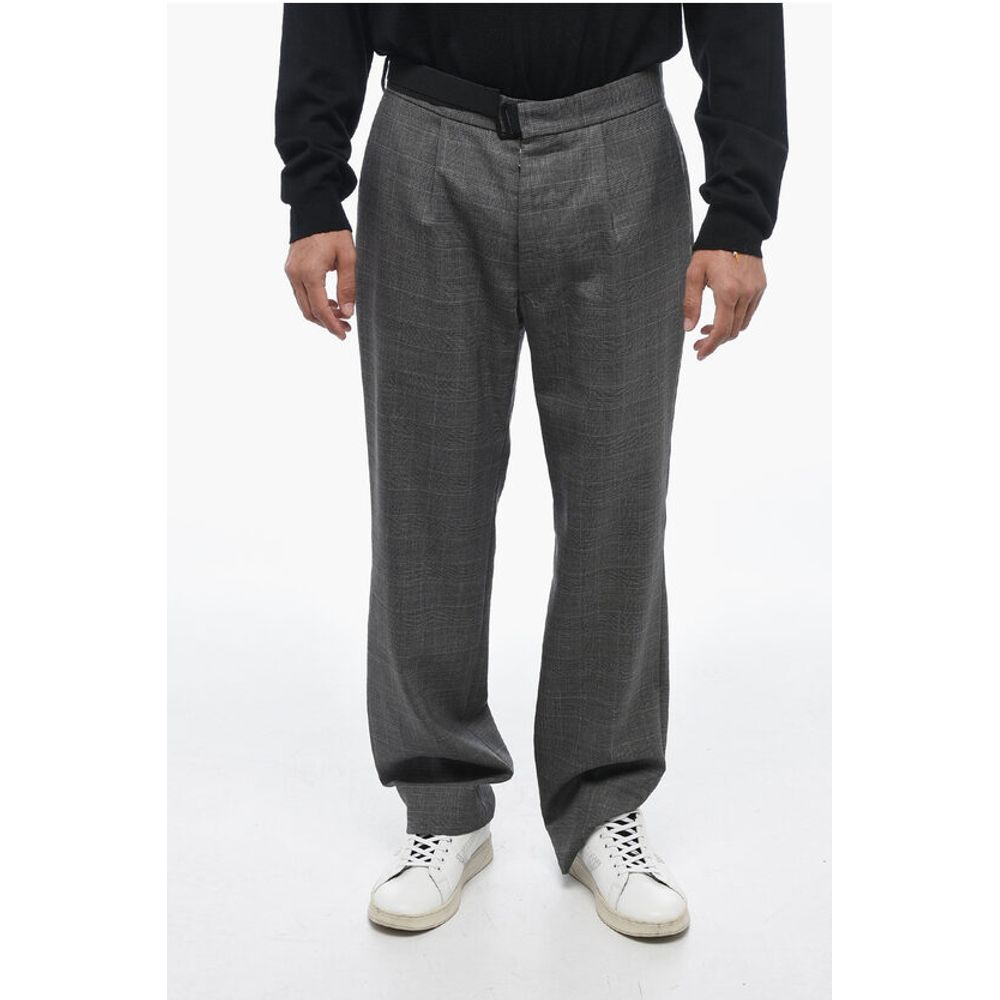 Maison Margiela MM14 Virgin Wool Chinos Pants with District Check Motif