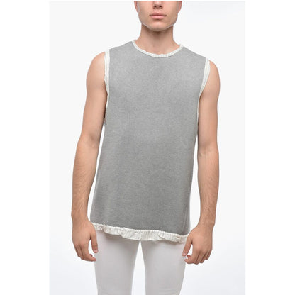 Hed Mayner Sleeveless Lightweight Cotton Crew-neck Sweater
