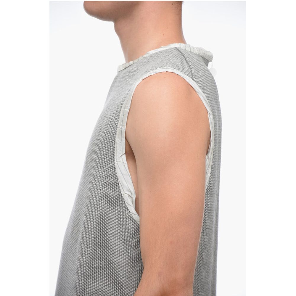 Hed Mayner Sleeveless Lightweight Cotton Crew-neck Sweater