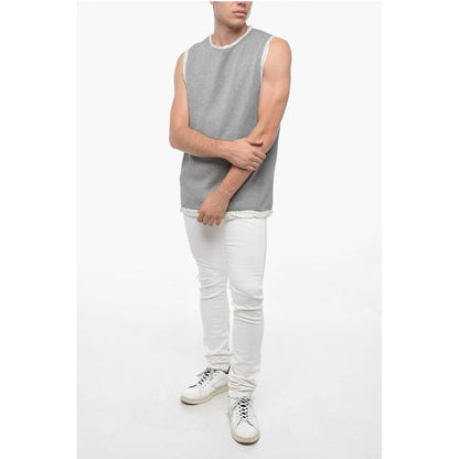 Hed Mayner Sleeveless Lightweight Cotton Crew-neck Sweater