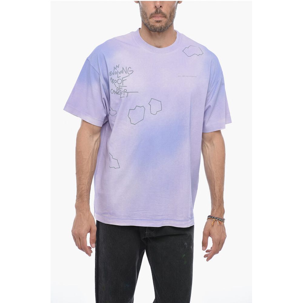 Objects IV Life Printed Faded Effect Crew-neck T-Shirt