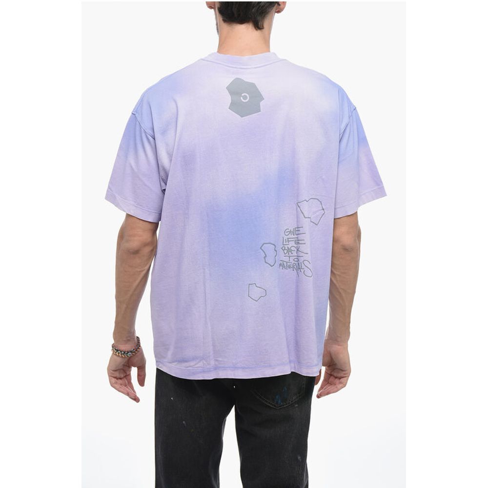 Objects IV Life Printed Faded Effect Crew-neck T-Shirt