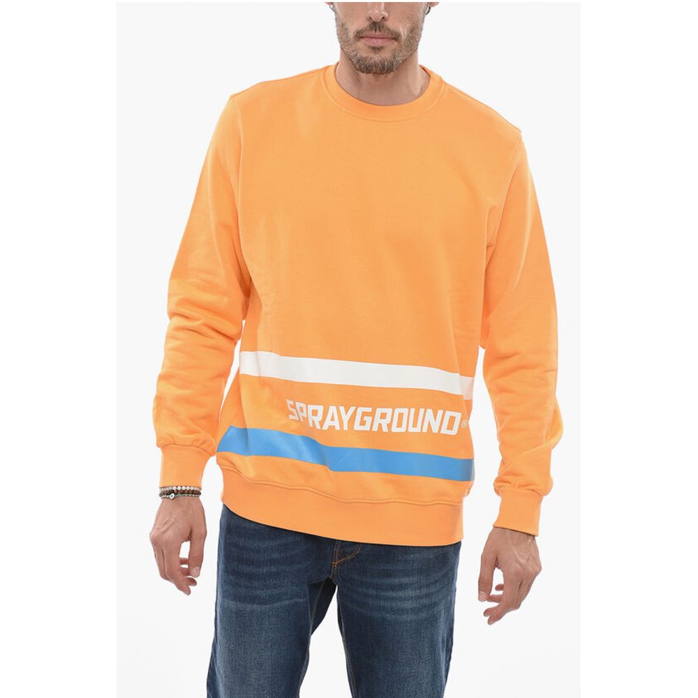 Sprayground Brushed Cotton Crew-neck Sweatshirt