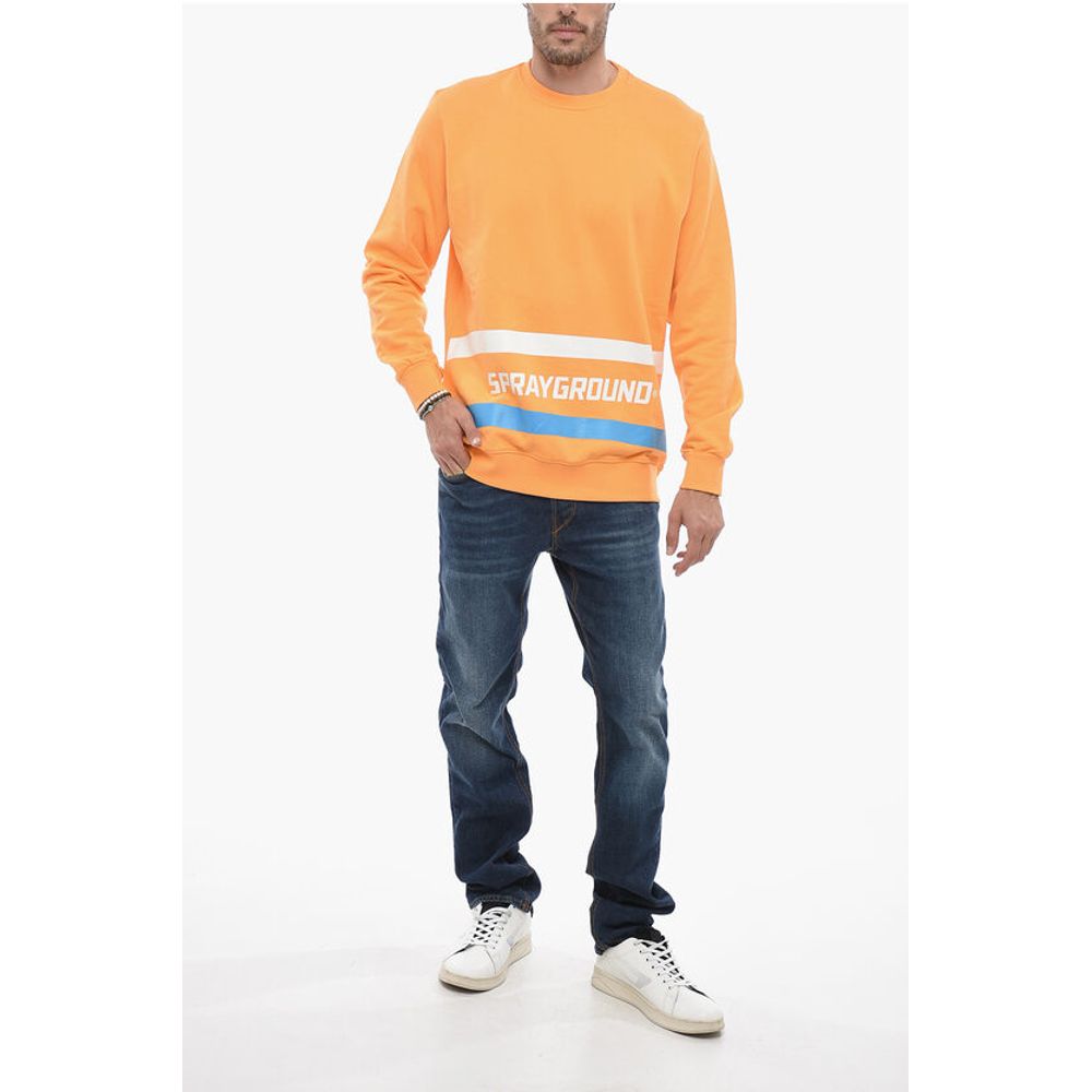 Sprayground Brushed Cotton Crew-neck Sweatshirt