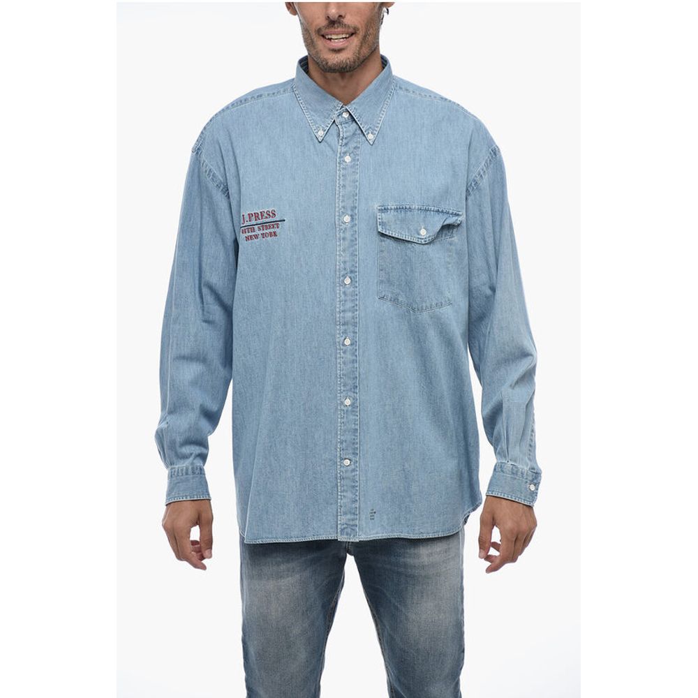 J.Press Button Down Lightweight Denim Shirt