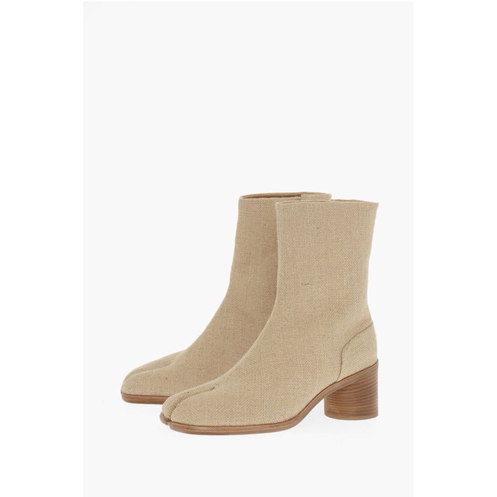 Maison Margiela MM22 Jute TABI Ankle Boots Heel 6.5cm
