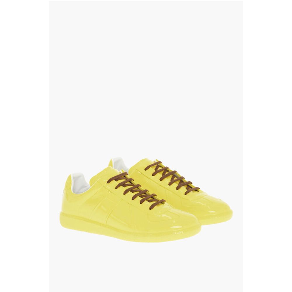 Maison Margiela MM22 Patent Leather Low Top Sneakers