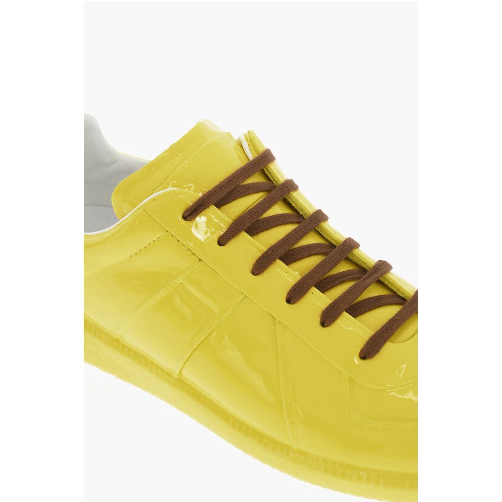 Maison Margiela MM22 Patent Leather Low Top Sneakers