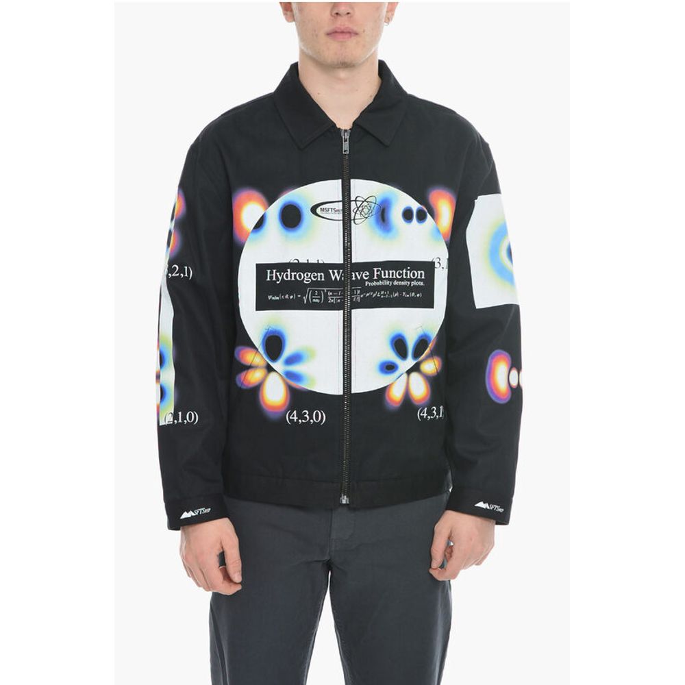 MSFTSrep Cootn Twill HYDROGEN WAVE Jacket with Gradient Print