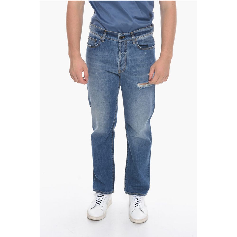 14 BROS Distressed Denims with Light Wash 19cm