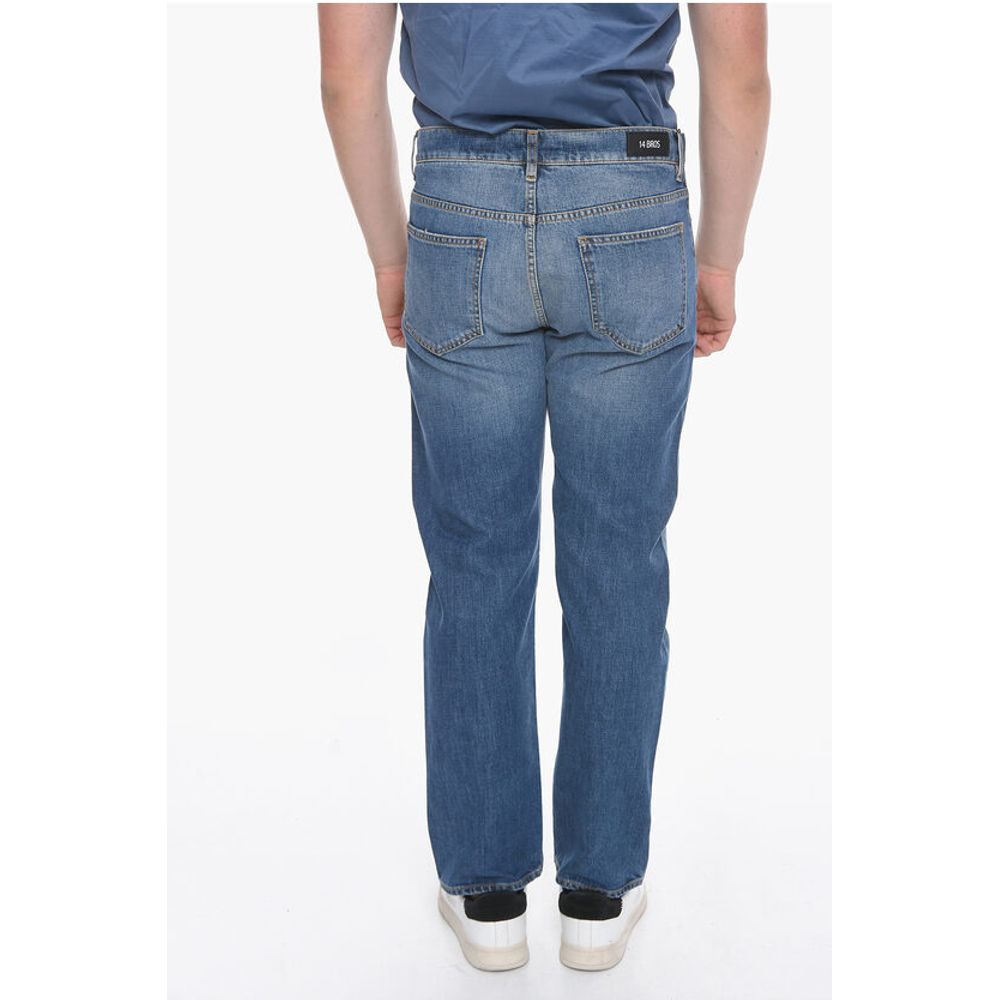 14 BROS Distressed Denims with Light Wash 19cm