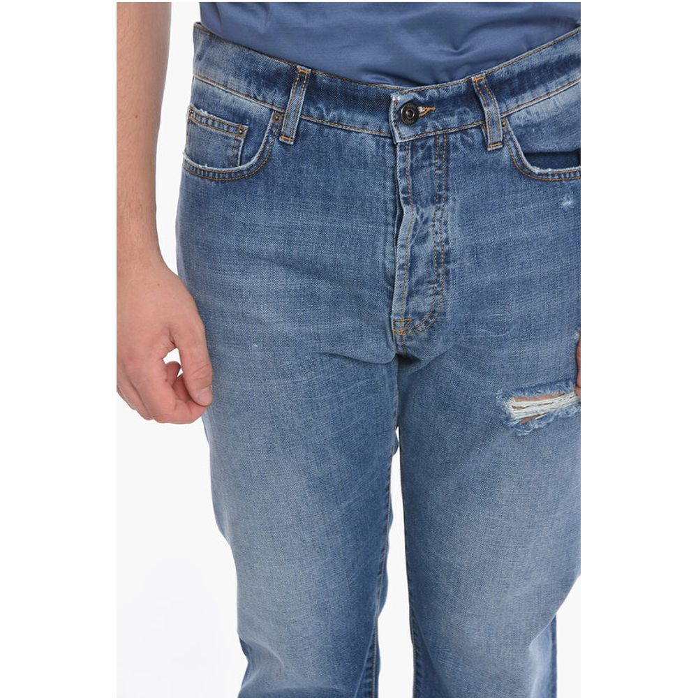 14 BROS Distressed Denims with Light Wash 19cm